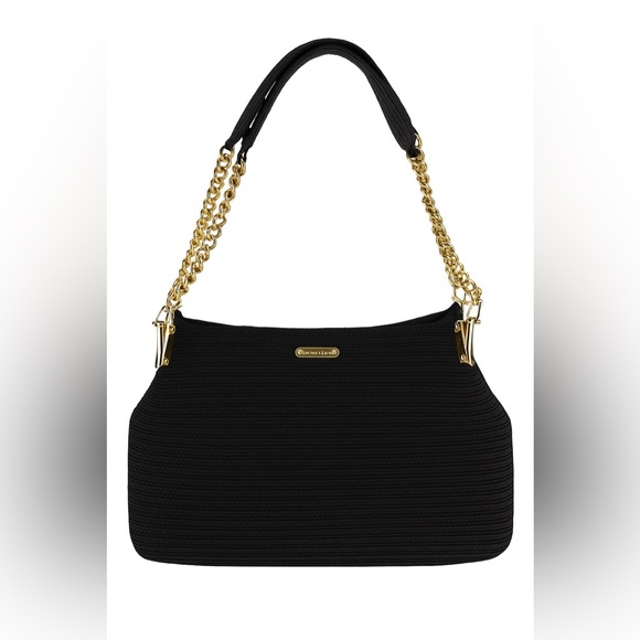 Eric Javits Chain Pouch Raffia Bag - Picture 1 of 5